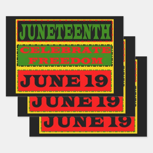 Juneteenth Wrapping Paper (Set)