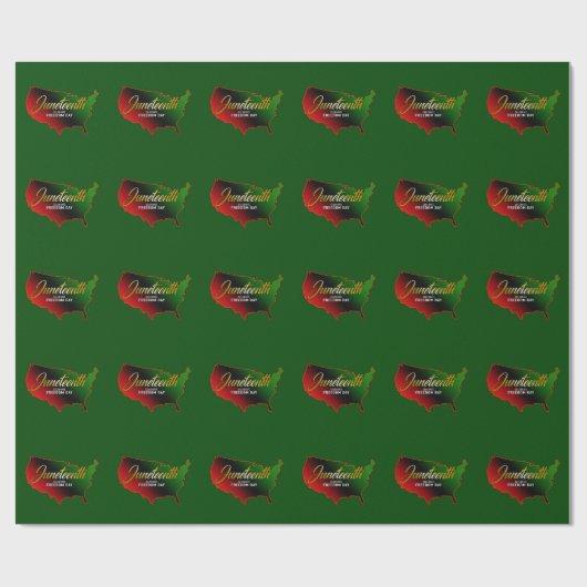 Juneteenth Wrapping Paper Cadeaupapier (Vlak)
