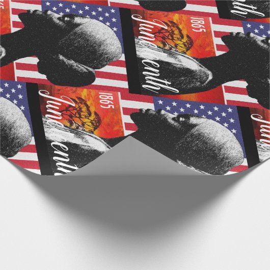 Juneteenth Wrapping Paper Cadeaupapier (Hoek)