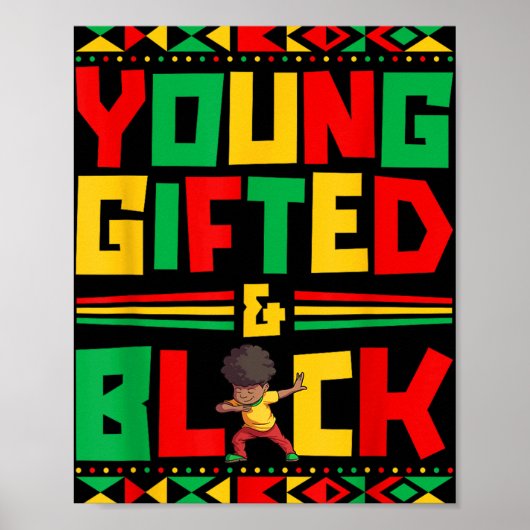 Juneteenth Young Black Boy African American Histor Poster (Voorkant)