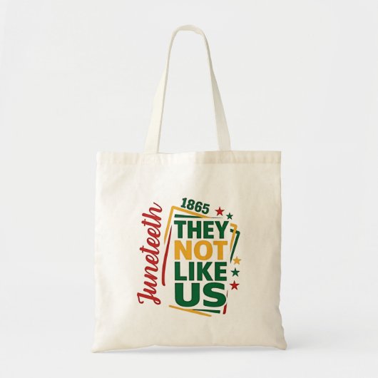 Juneteenth Ze houden niet van ons 1865 Black Histo Tote Bag (Voorkant)