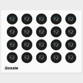 Juneteenth-zusters sistaz vrienden ronde sticker (Vel)