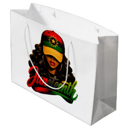 Juneteenth Zwarte Afro Vrouwen Melanine Vrijheid 1 Groot Cadeauzakje