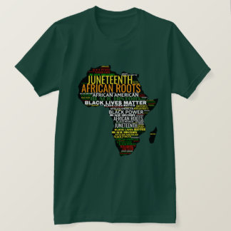 Juneteenth zwarte geschiedenis Afrikaanse wortels  T-shirt
