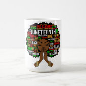 Juneteenth, zwarte geschiedenis maand, kwanza, mel koffiemok (Center)