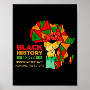 Juneteenth zwarte geschiedenis maand trots vuist m poster