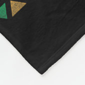 Juneteenth Zwarte Geschiedenis Pride Viering Afro  Fleece Deken (Hoek)