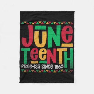 Juneteenth Zwarte Geschiedenis Pride Viering Afro  Fleece Deken