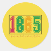 Juneteenth - Zwarte geschiedenis Ronde Sticker (Voorkant)