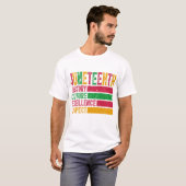 Juneteenth - Zwarte Geschiedenis T-shirt (Voorkant volledig)
