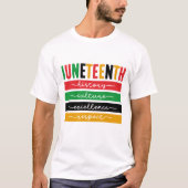 Juneteenth - Zwarte Geschiedenis T-shirt (Voorkant)