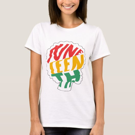 Juneteenth - Zwarte Geschiedenis T-shirt (Voorkant)