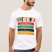 Juneteenth - Zwarte Geschiedenis T-shirt (Voorkant)