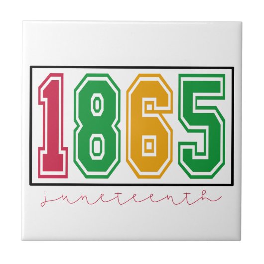 Juneteenth - Zwarte geschiedenis Tegeltje (Voorkant)