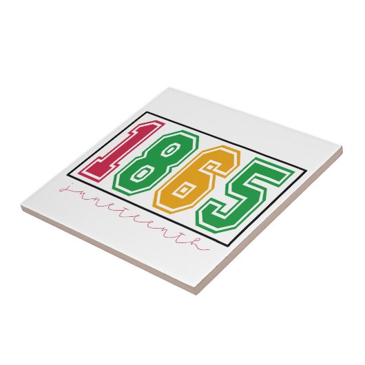 Juneteenth - Zwarte geschiedenis Tegeltje (Zijkant)