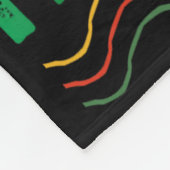 Juneteenth zwarte geschiedenis zwarte Afro-Amerika Fleece Deken (Hoek)