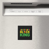 Juneteenth zwarte koning melanine vader vaderdag magneet (Insitu (Vaatwasser))