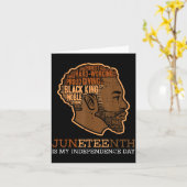Juneteenth Zwarte Koning Onafhankelijkheidsdag Mel Kaart (Gele Bloem)