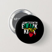 Juneteenth Zwarte Koning Ronde Button 5,7 Cm (Voorkant /achterkant)