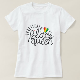 Juneteenth Zwarte Koningin - Zwarte Geschiedenis T-shirt