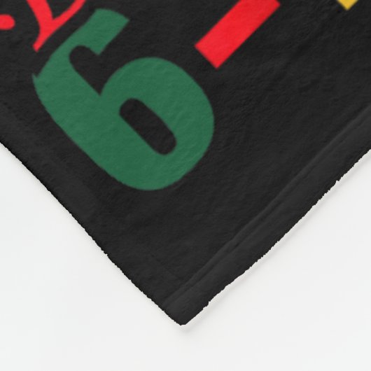 Juneteenth Zwarte Vrijheid 19 juni 1865 Afro-Ameri Fleece Deken (Hoek)