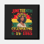Juneteenth Zwarte Vrijheid 19 juni 1865 Afro-Ameri Magneet (Voorkant)