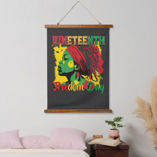 Juneteenth Zwarte Vrijheidsdag 1865 Loc Hangend Wandkleed