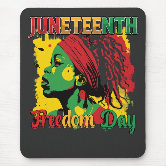 Juneteenth Zwarte Vrijheidsdag 1865 Loc Muismat (Voorkant)
