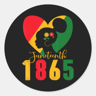 Juneteenth Zwarte Vrouwen Herinneren Mijn Vooroude Ronde Sticker