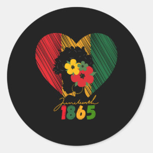 Juneteenth Zwarte Vrouwen Herinneren Mijn Vooroude Ronde Sticker