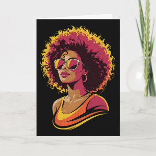 Juneteenth Zwarte Vrouwen Melanine Koningin Afro-A Kaart