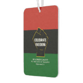 Juneteeth CELEBRATE FREEDOM scripts Luchtverfrisser (Links)