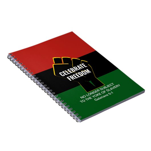 Juneteeth CELEBRATE FREEDOM  scripts Notitieboek (Rechterzijde)