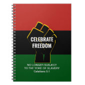 Juneteeth CELEBRATE FREEDOM scripts Notitieboek (Voorkant)
