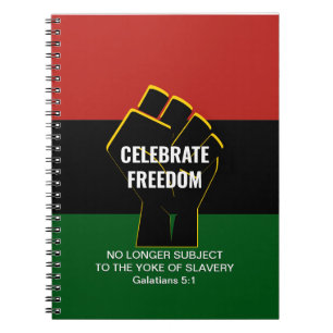 Juneteeth CELEBRATE FREEDOM scripts Notitieboek
