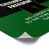 Juneteeth CELEBRATE FREEDOM  scripts Poster (Hoek)