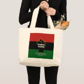 Juneteeth | VRIJHEID VAN CELEBRATEN | CHRISTELIJK Grote Tote Bag (Voorkant (product))