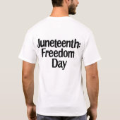 Juneteeth: Vrijheidsdag 2.0 T-shirt (Achterkant)