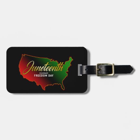 Juneteth Black Independence Bagagelabel (Voorkant horizontaal)