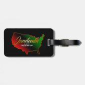Juneteth Black Independence Bagagelabel (Achterkant horizontaal)
