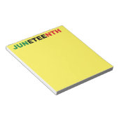 Juneteth Black Independence Notitieblok (Schuin)