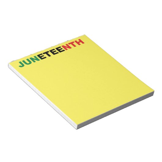 Juneteth Black Independence Notitieblok (Schuin)