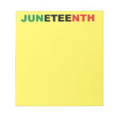 Juneteth Black Independence Notitieblok (Voorkant)