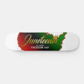Juneteth Black Independence Persoonlijk Skateboard (Horizontaal)