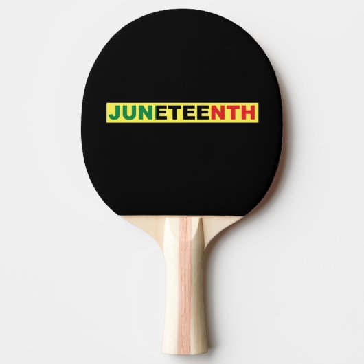 Juneteth Black Independence Tafeltennisbatje (Voorkant)
