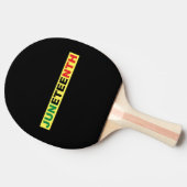 Juneteth Black Independence Tafeltennisbatje (Zijkant)
