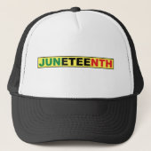 Juneteth Black Independence Trucker Pet (Voorkant)