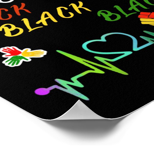 Juneteth Blackity Black History Afrika Poster (Hoek)