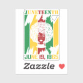 Junetetiende | 19 juni 1865 | Zwarte geschiedenis Sticker (Vel)