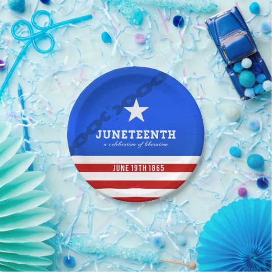 Junetetiende a Celebration of Liberation Papieren Bordje (Feest)